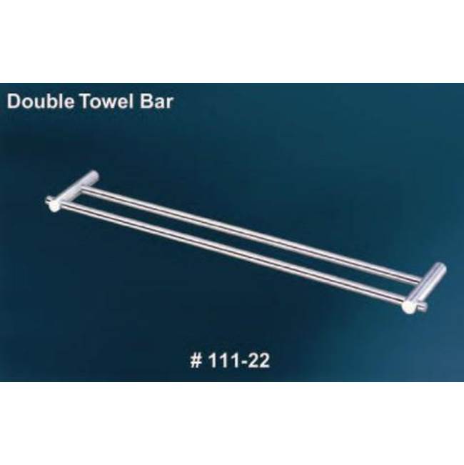 Empire Industries TEMPO STAINLESS STEEL 22 DOUBLE TOWEL BAR SATIN