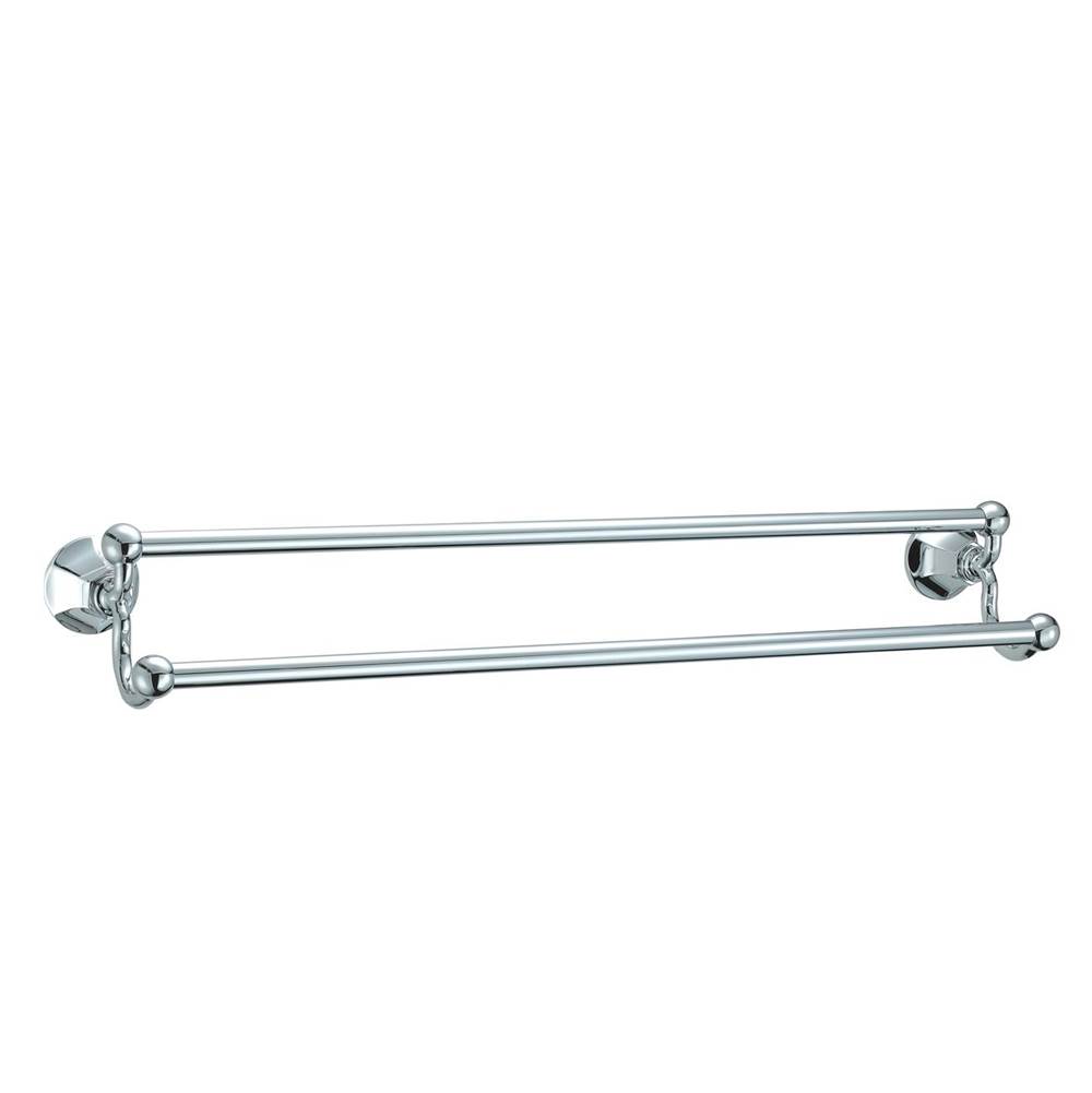 Empire Industries REGENT STAINLESS STEEL 30'' DOUBLE TOWEL BAR POLISHED CHROME