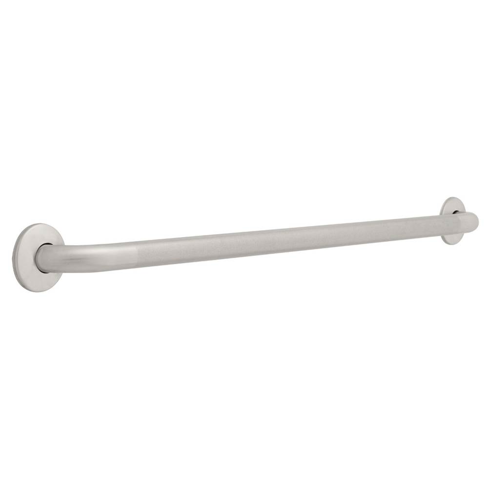 Franklin Brass 36x11/4 Concealed Screw Grab Bar, Peened and Stainless Steel