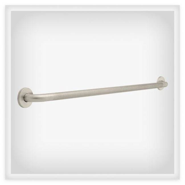 Franklin Brass 42x11/4 Concealed Screw Grab Bar, Peened and Bright Stainless