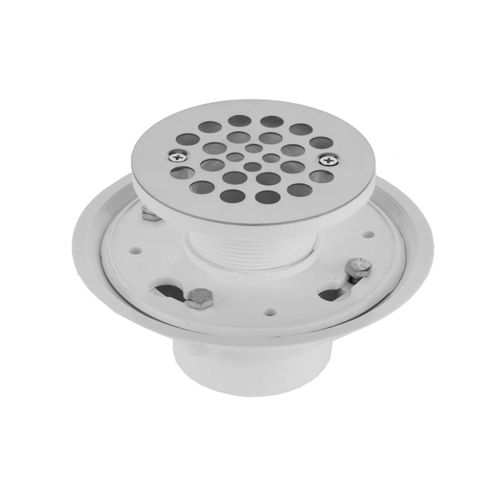 Jaclo 537-PCU Toe Control Drain Strainer with Round No Hole Faceplate 2 Polished Copper 