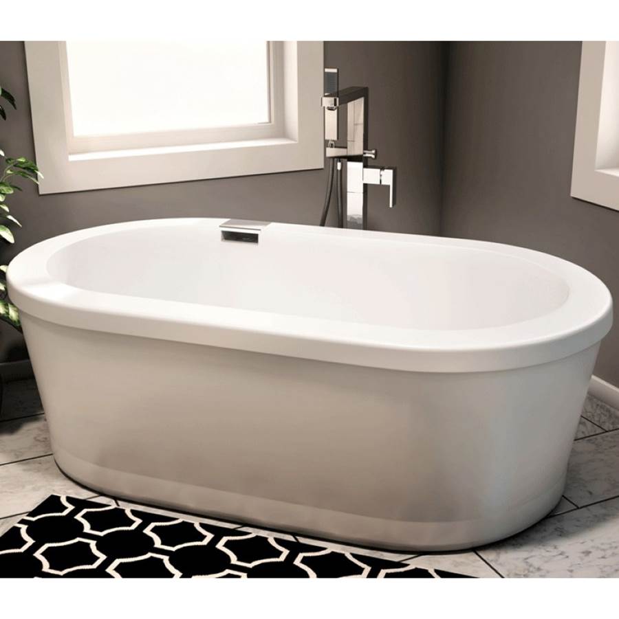 Neptune Freestanding RUBY Bathtub 32x60, Mass-Air/Activ-Air, White with Color Skirt