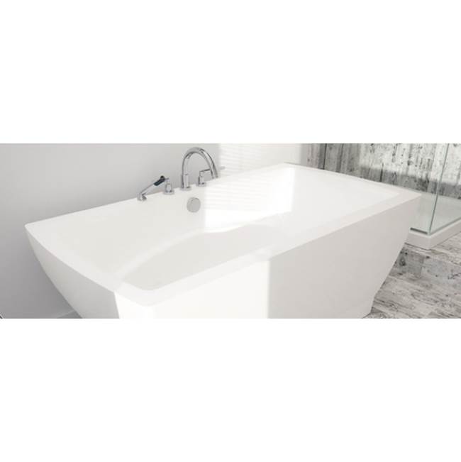 Neptune Freestanding BELIEVE Bathtub 36x72, Mass-Air/Activ-Air, White with Color Skirt