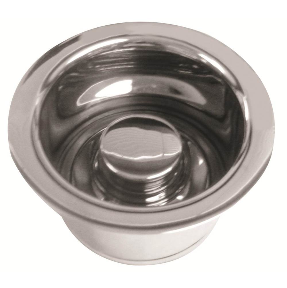 Westbrass InSinkErator Style Extra-Deep Disposal Flange and Stopper in Polished Chrome