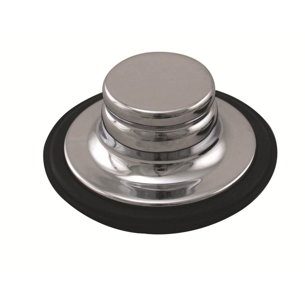 Westbrass InSinkErator Style Brass Disposal Stopper for Garbage Disposal in Polished Chrome